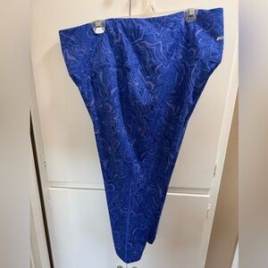 Amazon Essentials Blue Patterned Cropped Leggings 3X